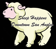 DowntownSanAngelo sheep downtown san angelo dtsa GIF