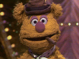 muppetwiki muppets fozzie bear cigar explode GIF