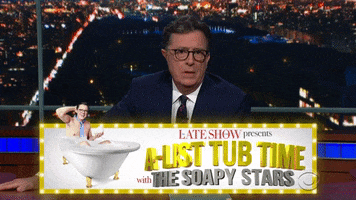 Stephen Colbert Soapy GIF by The Late Show With Stephen Colbert