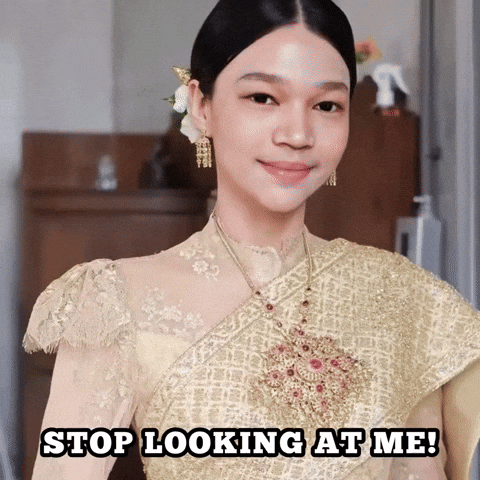 What Are You Looking At Smile GIF