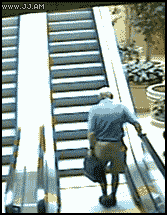 escalator meme gif