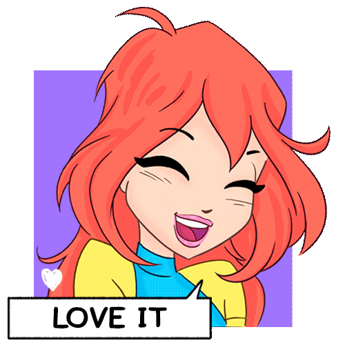 Happy Love It Sticker by Winx Club