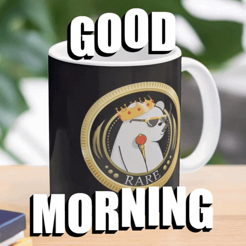 Good Morning Coffee GIF by SuperRareBears