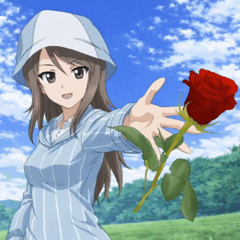 Girls Und Panzer Flower GIF