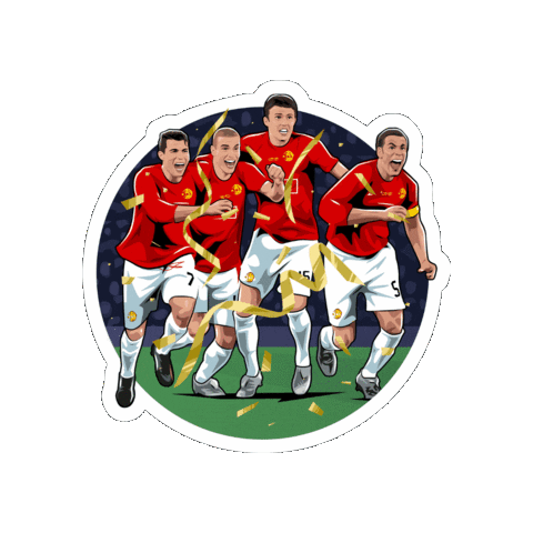 Champions League Win Sticker by Manchester United