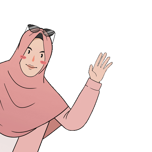 Hijab Hello Sticker