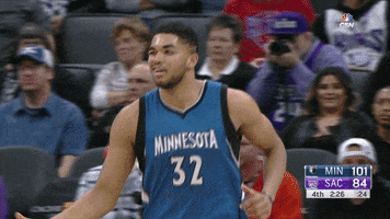 excited minnesota timberwolves GIF by NBA