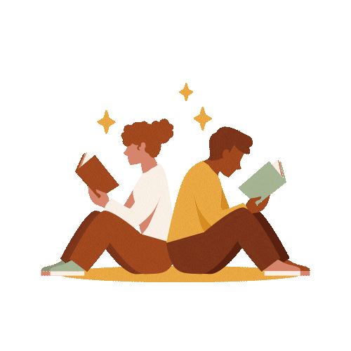 Couple Book Sticker