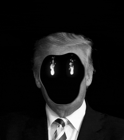 Trump Dark GIF by Ekdojo