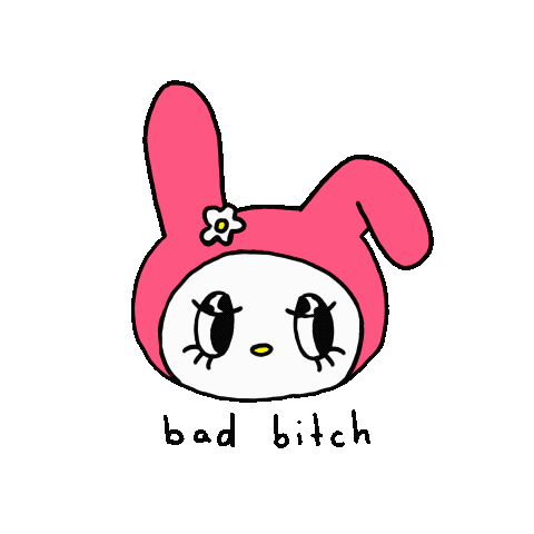 My Melody Bad Bitch Sticker