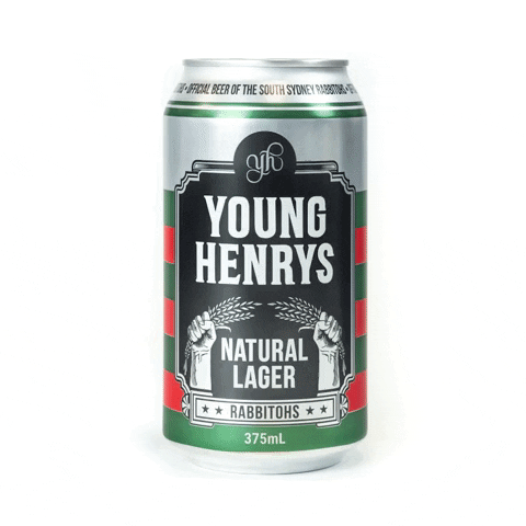 young-henrys yh red and green Rabbitohs young henrys GIF