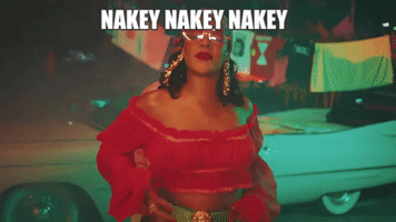 Rihanna Nakey GIF
