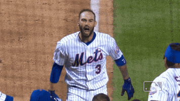 excited home run GIF by New York Mets