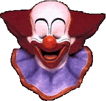 creepy clown STICKER