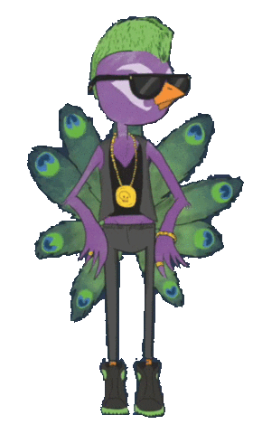 Rock Bird Sticker by Valeria Gastaldi