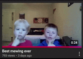 Mewing GIF