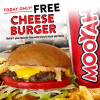 Cheeseburger Free Food GIF by MOOYAH