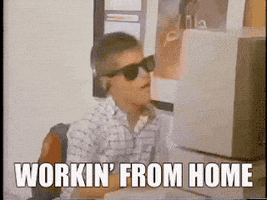 Work From Home Reaction GIF