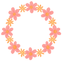 Flowers Circle Sticker
