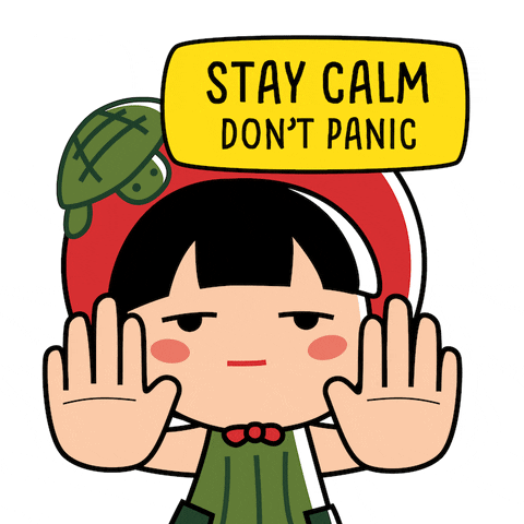 Stay Calm Chill Out GIF by Ang Ku Kueh Girl and Friends