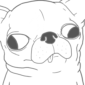 Cartoon gif. A goofy-looking chihuahua cries and leaks snot while its tongue hangs out.