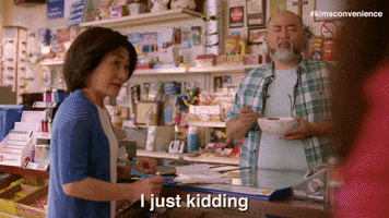 just kidding comedy GIF by Kim's Convenience