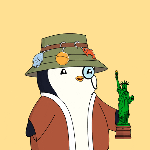 New York Usa GIF by Pudgy Penguins
