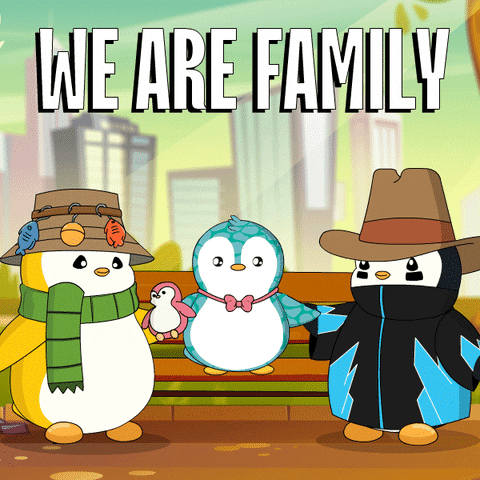 We Are Family Love GIF by Pudgy Penguins