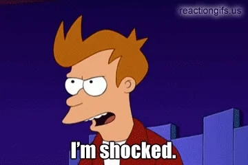 shocked futurama GIF