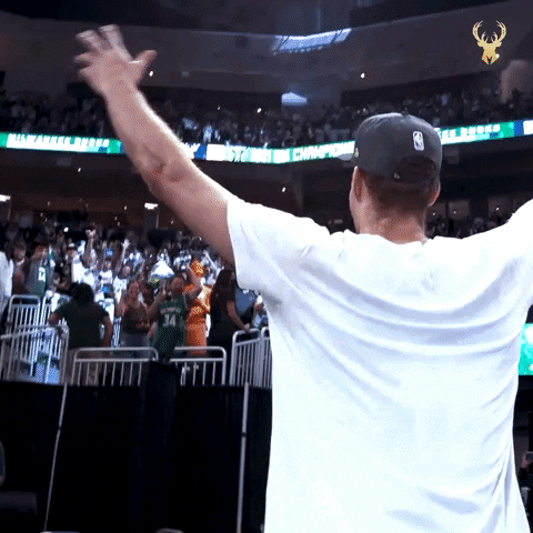Hands Up Fans GIF by Milwaukee Bucks