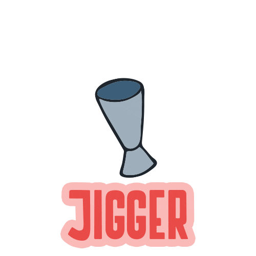 Ebs Jigger Sticker by European Bartender School