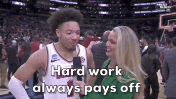 Pays Off Alabama Crimson Tide GIF by NCAA March Madness