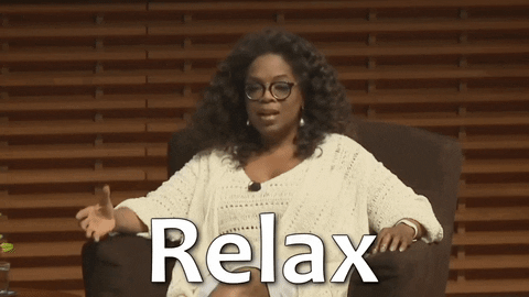 Oprah Winfrey Relax GIF