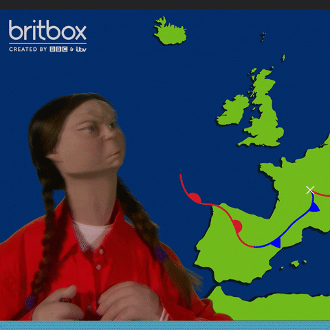 BritBoxUK hot comedy uk climate change GIF