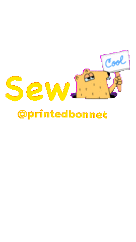 Hair Sew Sticker by Printed Bonnet