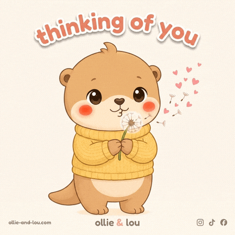 Miss You Thinking GIF by Ollie & Lou