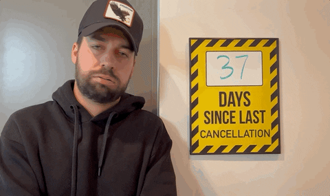Sign Cancel GIF by John Crist Comedy - Find & Share on GIPHY