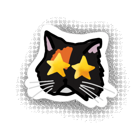 Cat Love Sticker by Soofiya