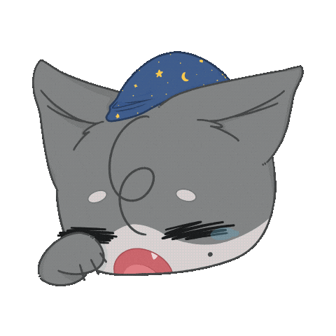 Sleepy Good Night Sticker