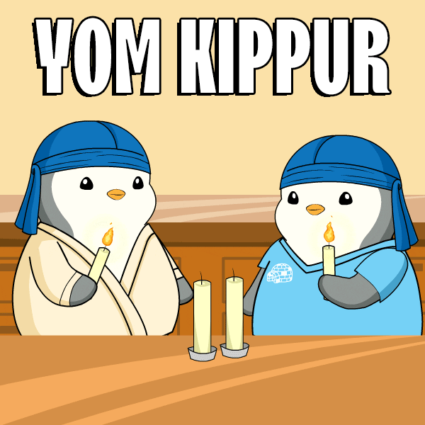Yom Kippur Penguin GIF by Pudgy Penguins