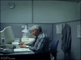  office rage workplace monitor cubicle GIF