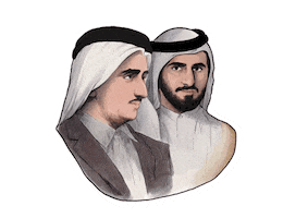 Uae Sheikh Sticker by Brand Dubai