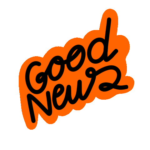 Happy Good News Sticker by Keva Epale