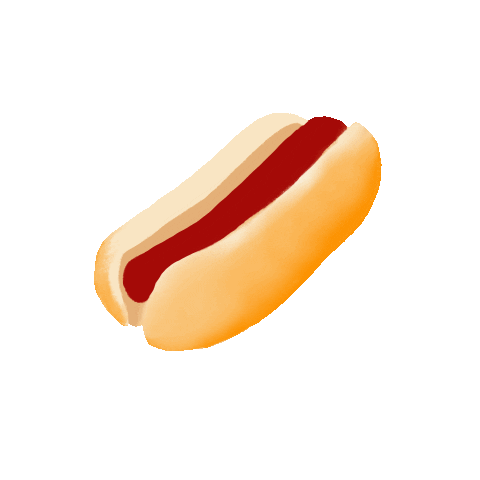 Hot Dog Football Sticker by stephlamdesign