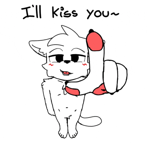 Cat Kiss GIF