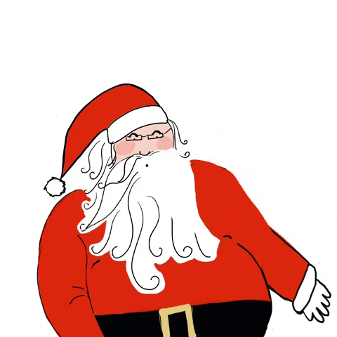 Hungry Santa Claus GIF