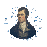 Robert Burns Scotland Sticker by Guy with Red Beard for iOS & Android |  GIPHY