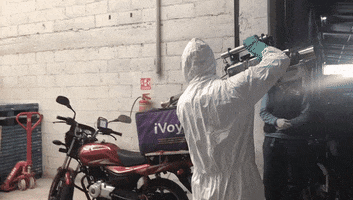 Motorcycle Sanitization GIF by iVoy