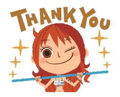 One Piece Thank You Sticker by Toei Animation