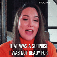 Surprise Aftershow GIF by YoungerTV